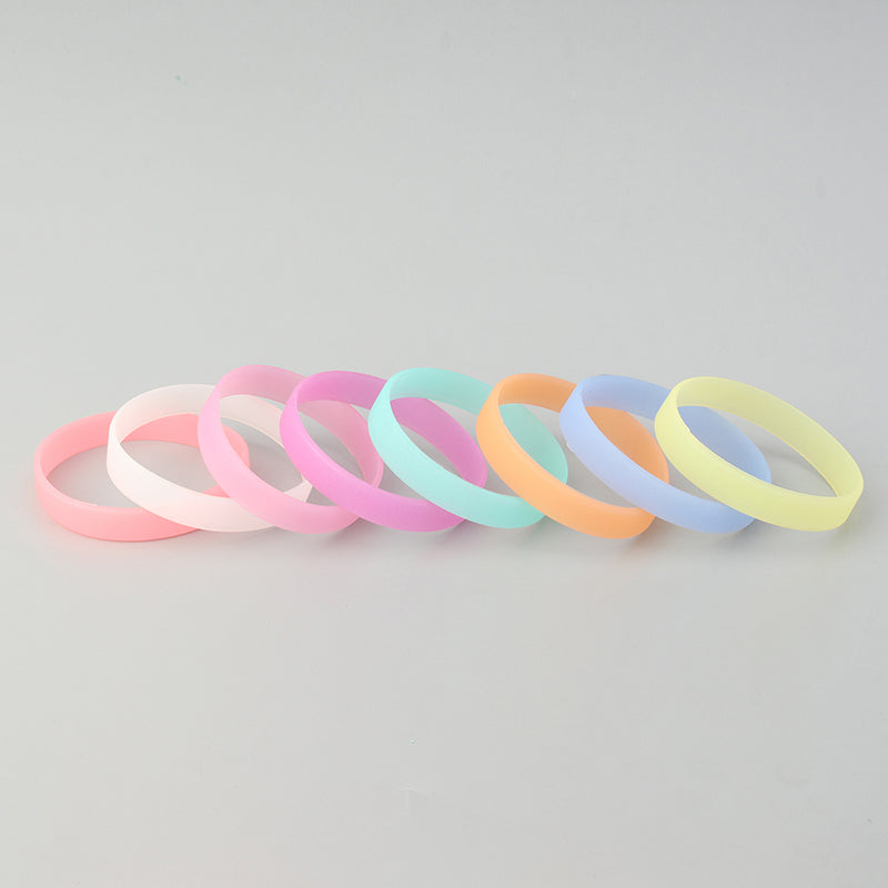 Luminous Multicolor Silicone Bracelet Sports Men Women Bracelets