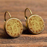 Retro Round Drop Earrings