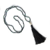 Religionary Buddha's Head Tassel Long Necklace Jewelry