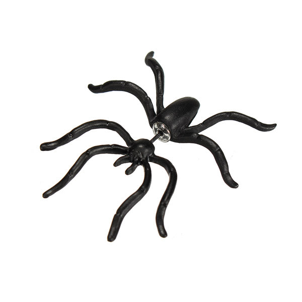 1pc Punk Alloy Black Spider Stud Earring Women Jewelry