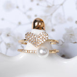 Fashion Open End Ring 18K Gold Plated Zirconia