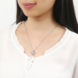 Retro Pearl Necklace Fashion Silver Color Hollow Openable Turtle Can Open Pendant Women Jewelry