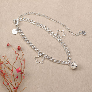 Star Pendant Fashion Foot Chain Silver Plated Anklet for Women