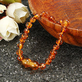 Fashion Multicolor Natural Amber Bracelet Gift for Women