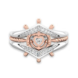 Women's Engagement Cubic Zirconia Stackable Ring