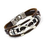 Multilayer Infinity Knot Bracelet Casual Fashion Leather