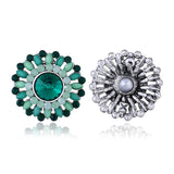 Luxury Crystal Rhinestone Stud Earrings Bohemian Flower