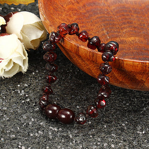 Fashion Multicolor Natural Amber Bracelet Gift for Women