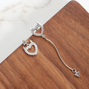 Sweet Asymmetric Ear Drop Earrings