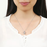 Retro Pearl Necklace Fashion Silver Color Hollow Openable Turtle Can Open Pendant Women Jewelry