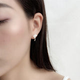 Sweet Trendy Silver Apricot Leaf Pearl Stud Earrings