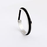 Trendy Hair Tie Bracelet Gold Silver Color Black Rope Open