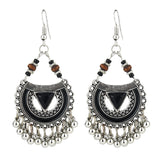 Ethnic Exaggerated Multielement Triangle Fan Shaped Earring