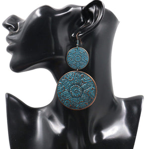 Double Round Drop Earring