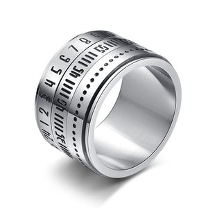 Unisex Time Loop Titanium Steel 316L Stainless Steel Ring