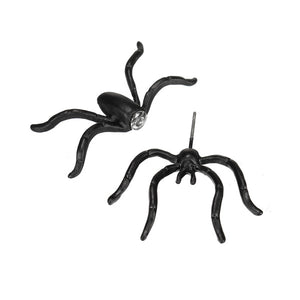 1pc Punk Alloy Black Spider Stud Earring Women Jewelry