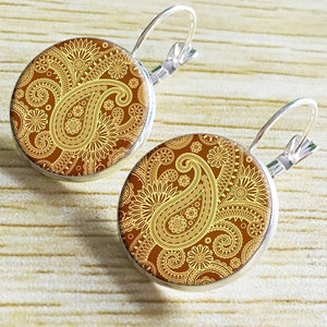 Retro Round Drop Earrings