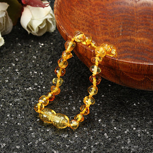 Fashion Multicolor Natural Amber Bracelet Gift for Women